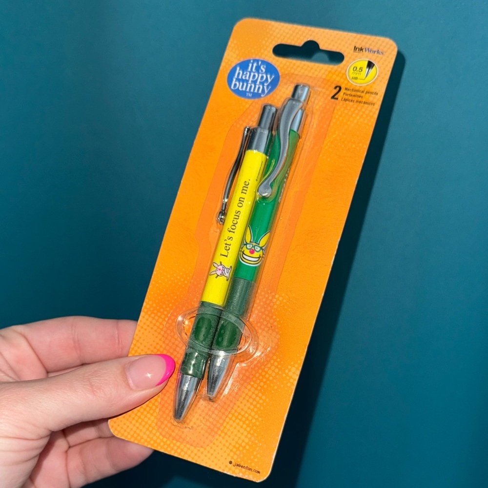 Vintage Happy Bunny Mechanical Pencils NWT